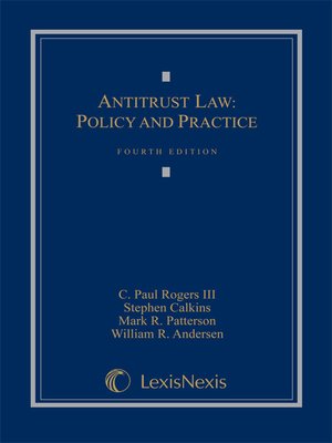 cover image of Antitrust Law: Policy and Practice